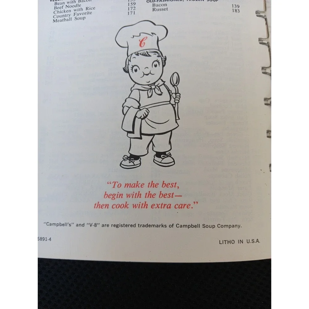 Cooking with Soup – A Campbell Cookbook 1969 Vintage Revised Edition Spiral-B...